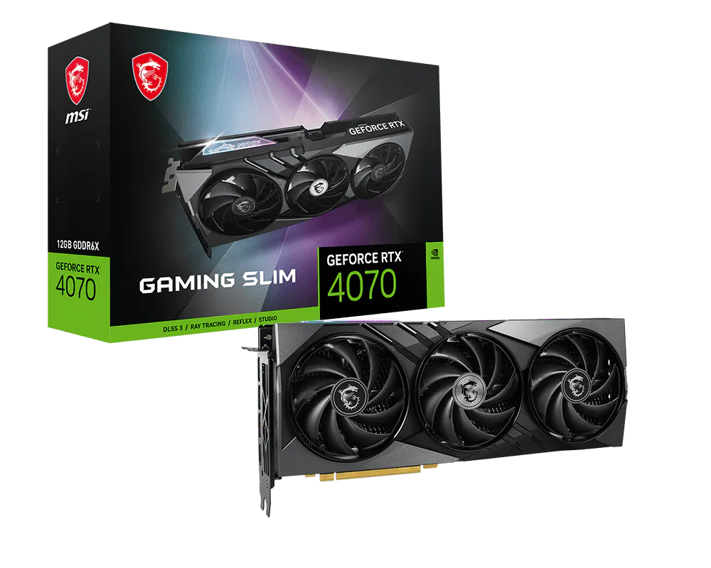 MSI GeForce RTX 4070 GAMING SLIM 12G
